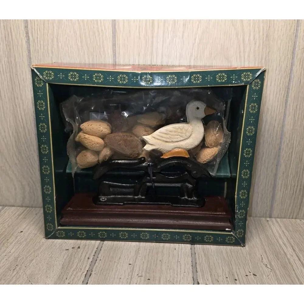 Vintage 2003 Sherwood Old Fashioned Cast Iron Nutcracker Duck Home Decor New
